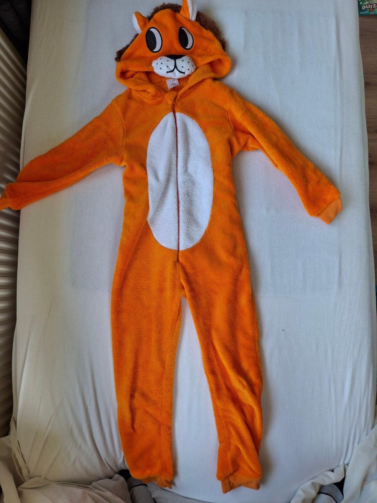 Onesie oranje leeuw maat 122/128, Ophalen of Verzenden, Jongen of Meisje