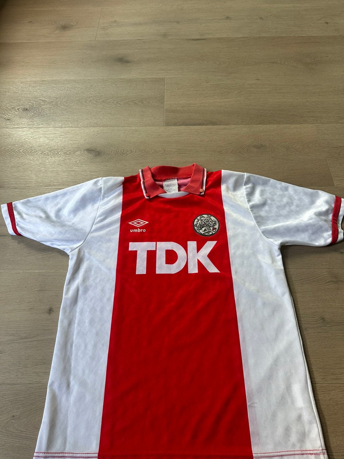 Orgineel Ajax Thuisshirt 1989-1991 Umbro TDK, Maat S, Ophalen of Verzenden, Zo goed als nieuw, Shirt