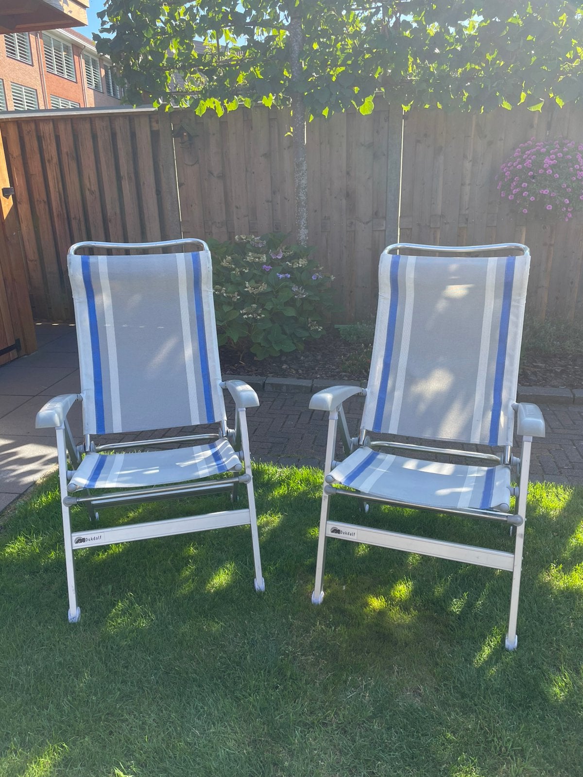 Dukdalf 8 standenstoelen!, Ophalen, Gebruikt, Campingstoel