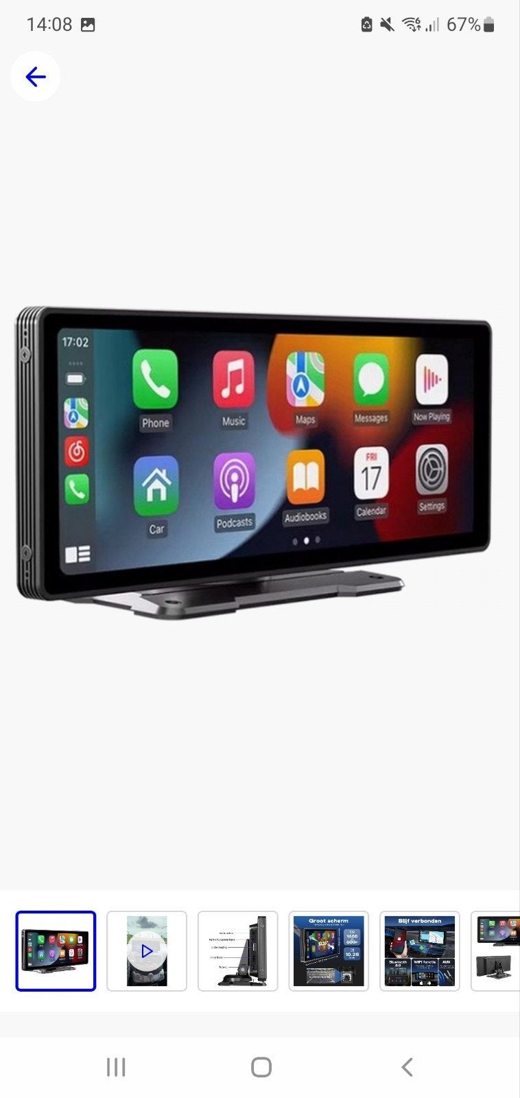 Carplay 10.25inch HD Apple/Android, Ophalen of Verzenden, Zo goed als nieuw