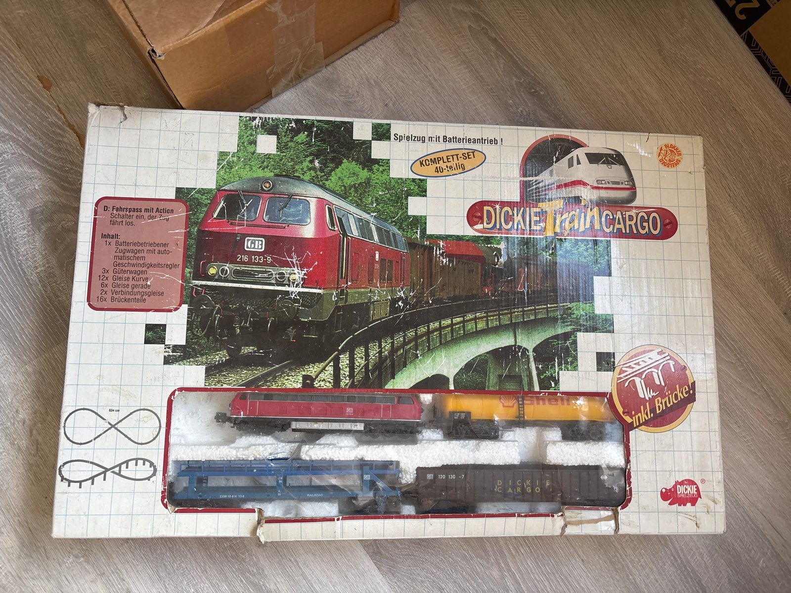 Dickie Train Cargo Treinset, Overige merken, Gelijkstroom, Ophalen of Verzenden, Gebruikt
