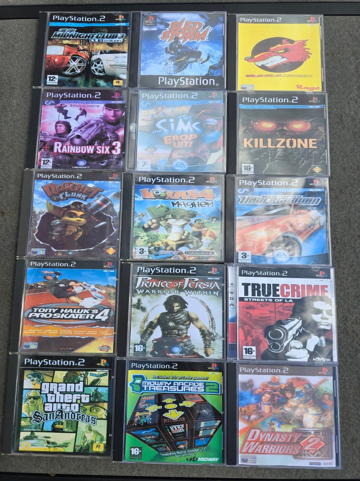 Playstation 2 games gebrand., 1 speler, Ophalen of Verzenden, Zo goed als nieuw, Vanaf 3 jaar