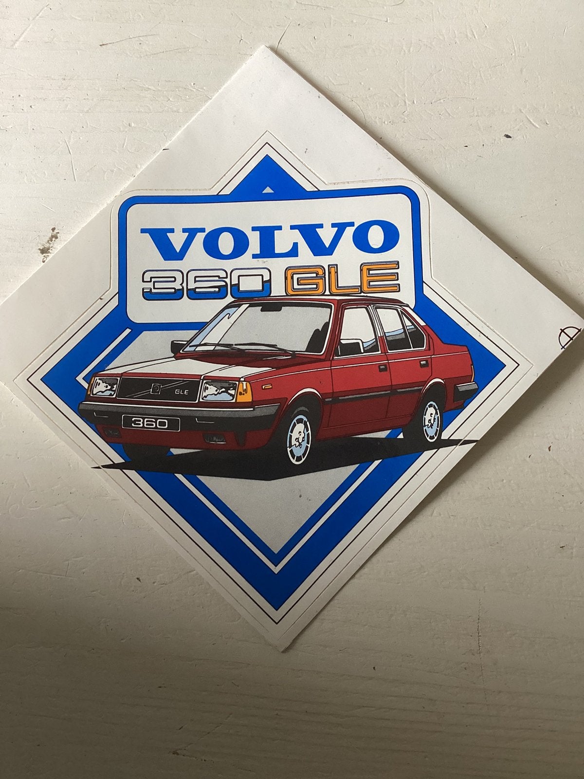 Sticker Volvo 360 GLE, Verzenden, Zo goed als nieuw, Auto of Motor