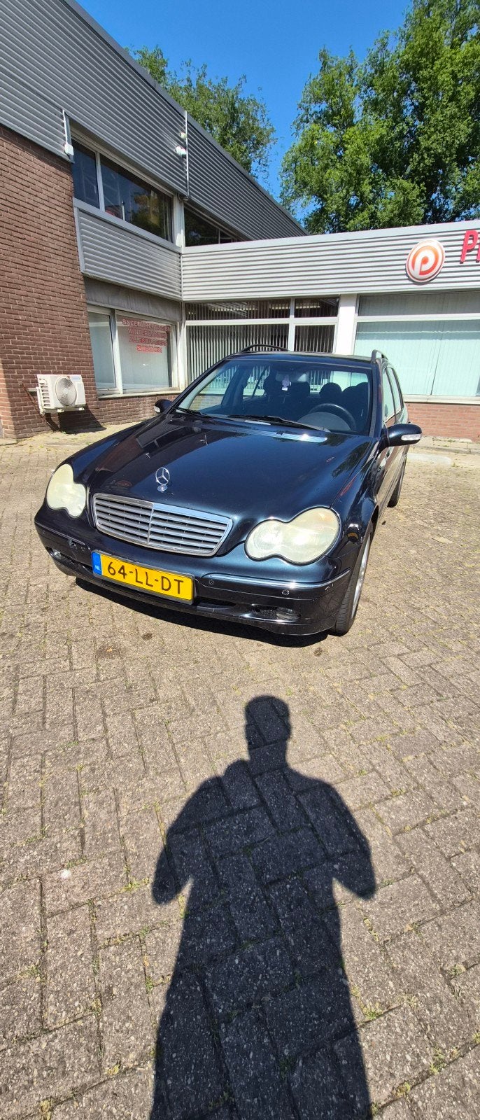 Mercedes-Benz C-Klasse 1.8 C200 Kompr Combi AUT 2003 Zwart, Auto's, Automaat, Achterwielaandrijving, 4 cilinders, 1796 cc