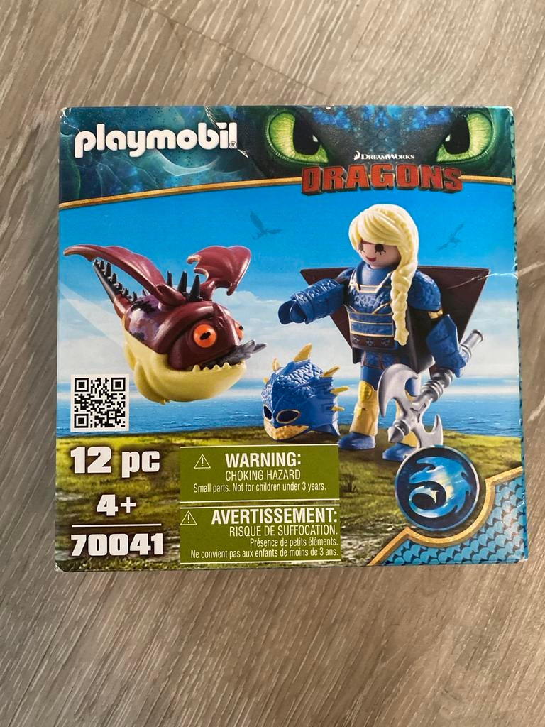 Playmobil Dragons 70041 Astrid met Stormvlieg, Ophalen of Verzenden, Zo goed als nieuw, Complete set