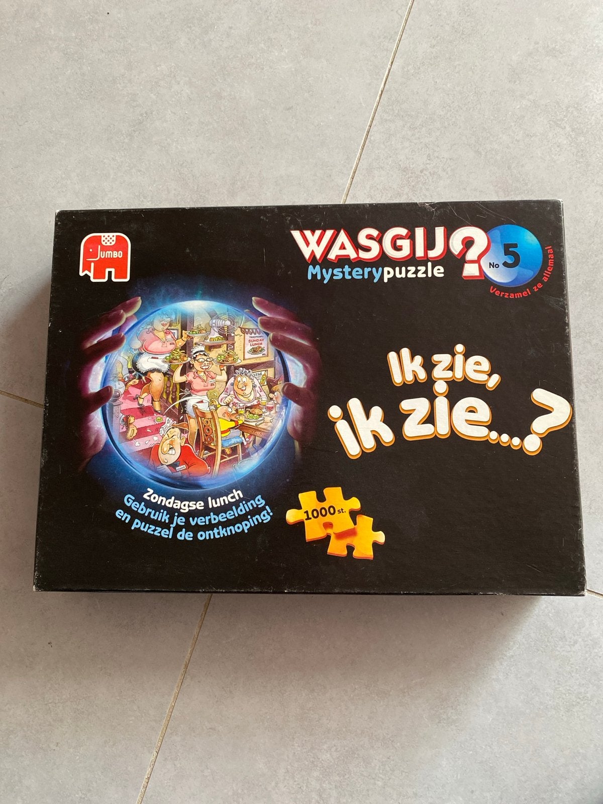 Wasgij Mystery 5: Ik zie, ik zie... - 1000 stukjes, Ophalen of Verzenden, 500 t/m 1500 stukjes, Zo goed als nieuw, Legpuzzel