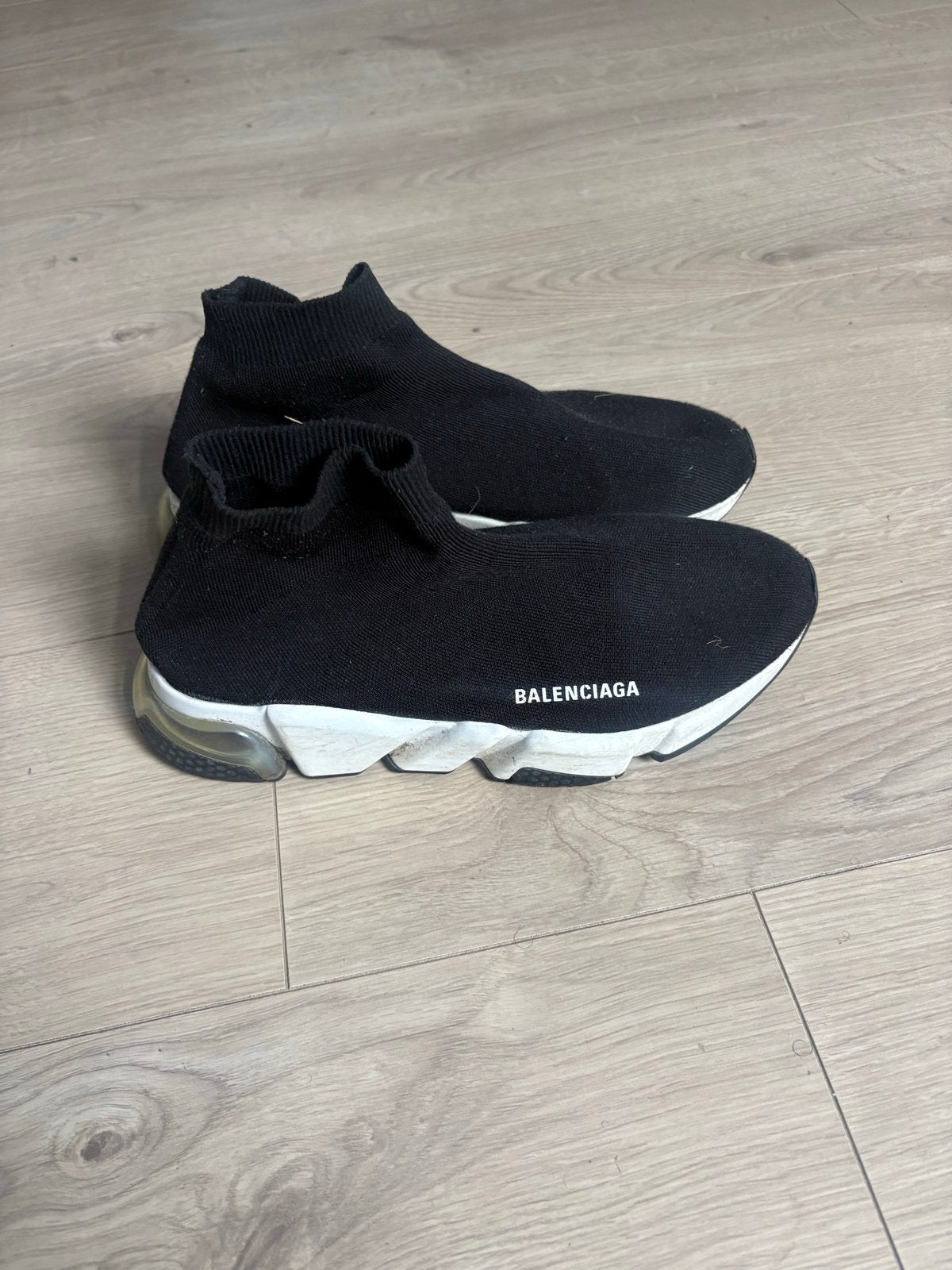 Balenciaga Speed Trainers - Maat 41 - Zwart/Wit, Ophalen of Verzenden, Gedragen, Zwart, Sneakers of Gympen
