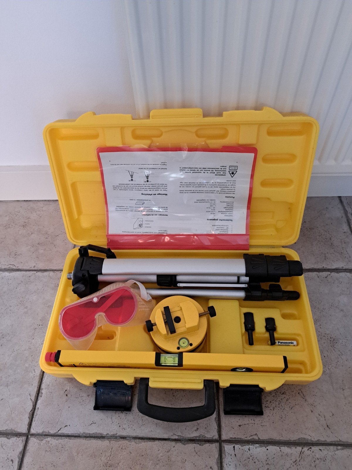 Laser waterpas set - WISVO tools profi, Ophalen of Verzenden, Gebruikt, Overige meters