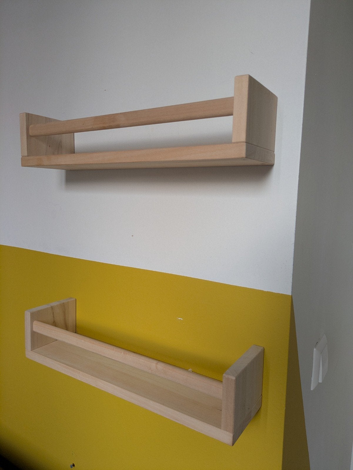 2x Ikea Bekvam rekje hout - boekenrekjes kinderkamer, Huis en Inrichting, Ophalen, Zo goed als nieuw
