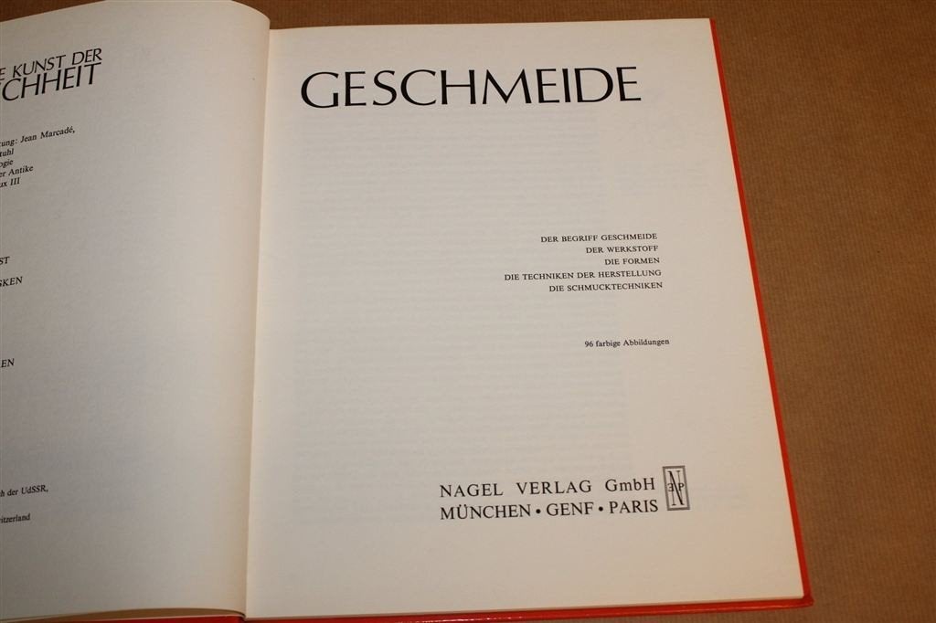 Geschmeide — Vintage Kunstboek Sieraadkunst 1974, Ophalen of Verzenden