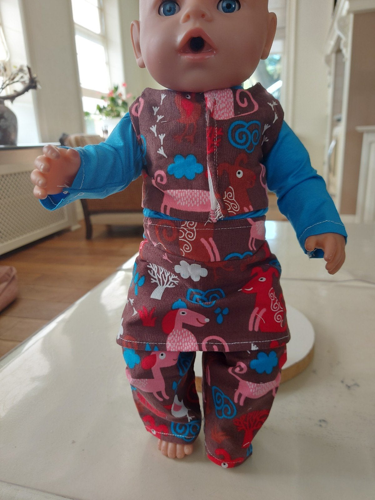 Mooie corduroy hondjes set baby born, Ophalen of Verzenden, Nieuw, Babypop