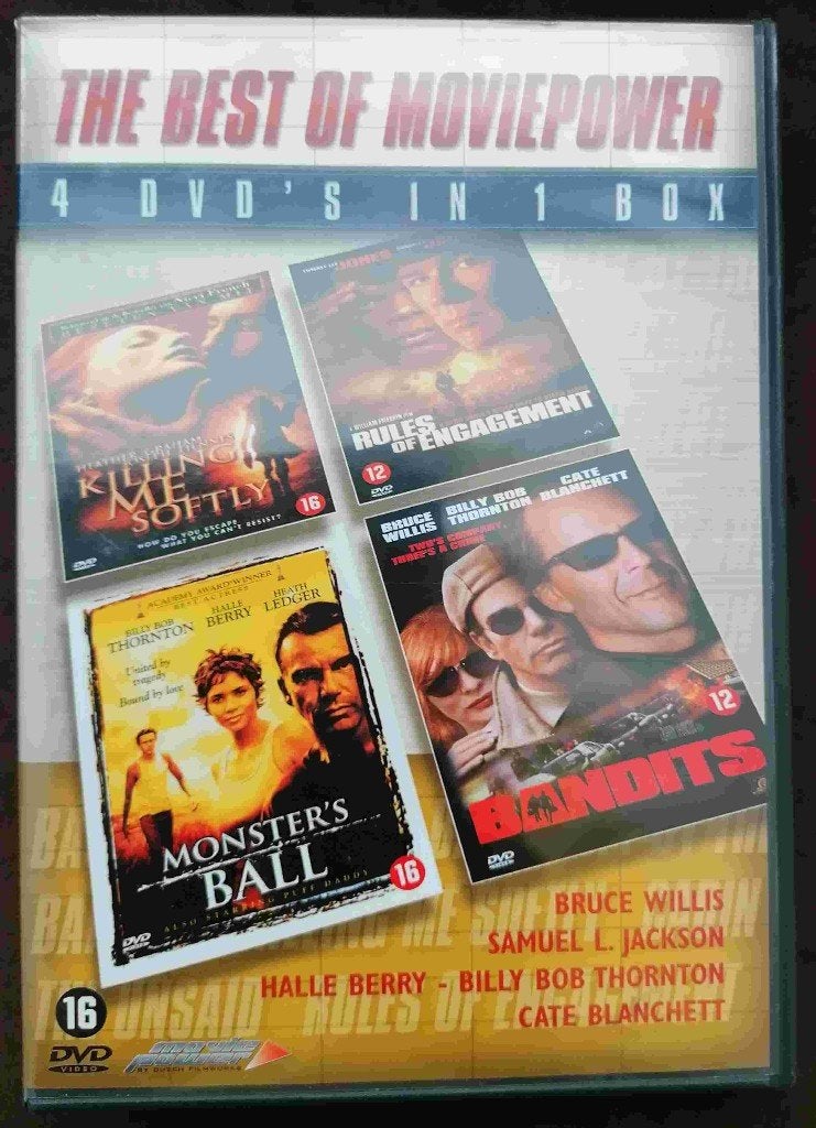 4DVD box The Best of Moviepower, Vanaf 16 jaar, Ophalen of Verzenden, Zo goed als nieuw
