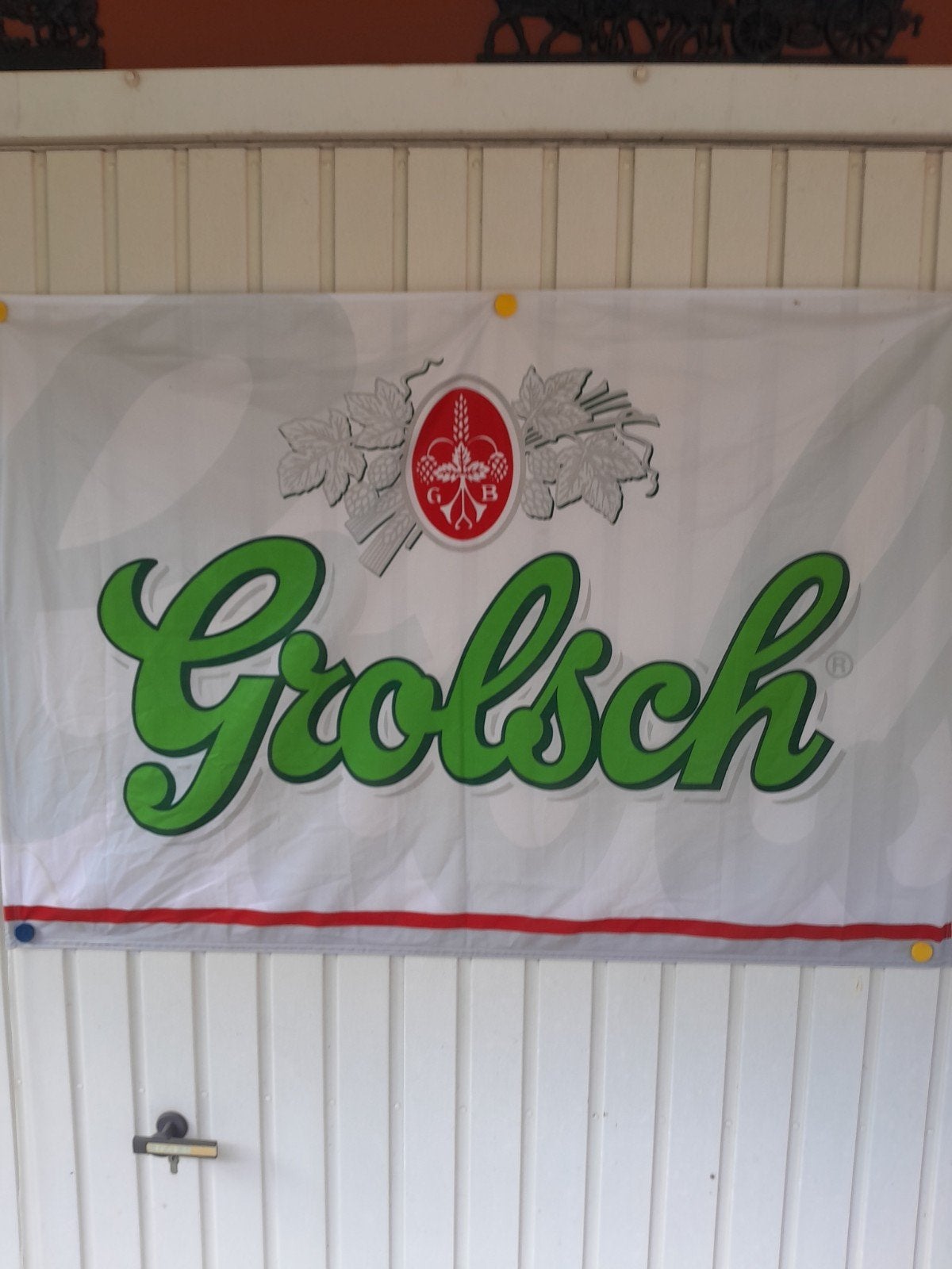 vlag van grolsch, Ophalen of Verzenden, Reclamebord, Plaat of Schild, Grolsch