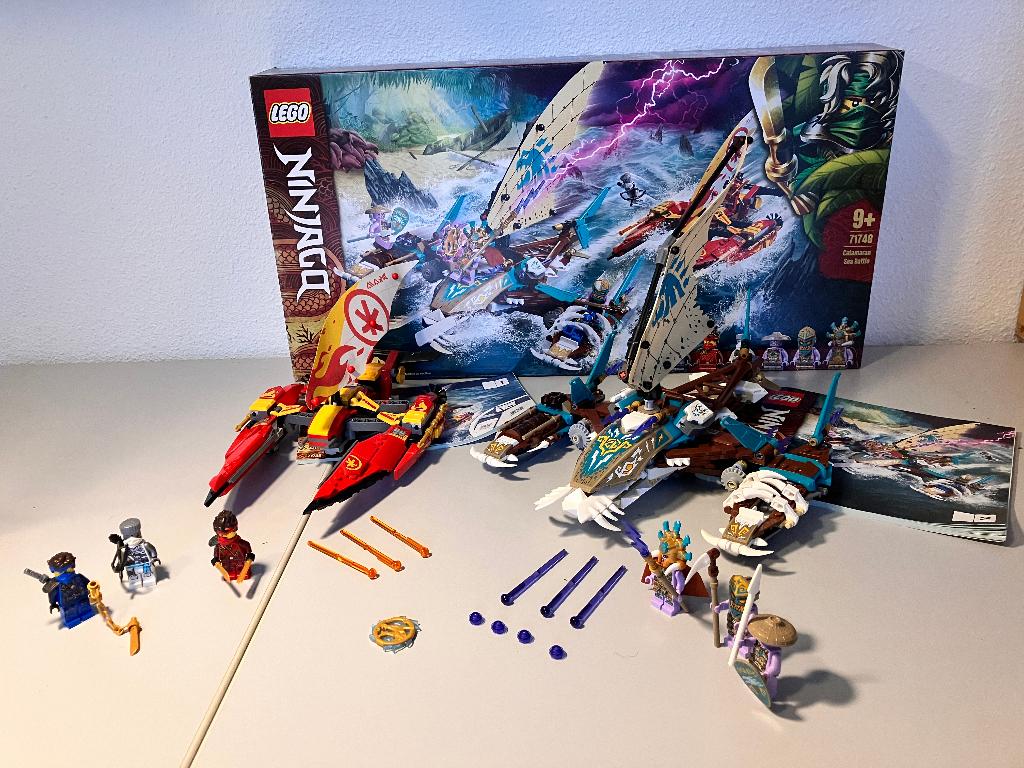Lego 71748 Catamaran Zeeslag Ninjago, Lego, Ophalen of Verzenden, Zo goed als nieuw, Complete set
