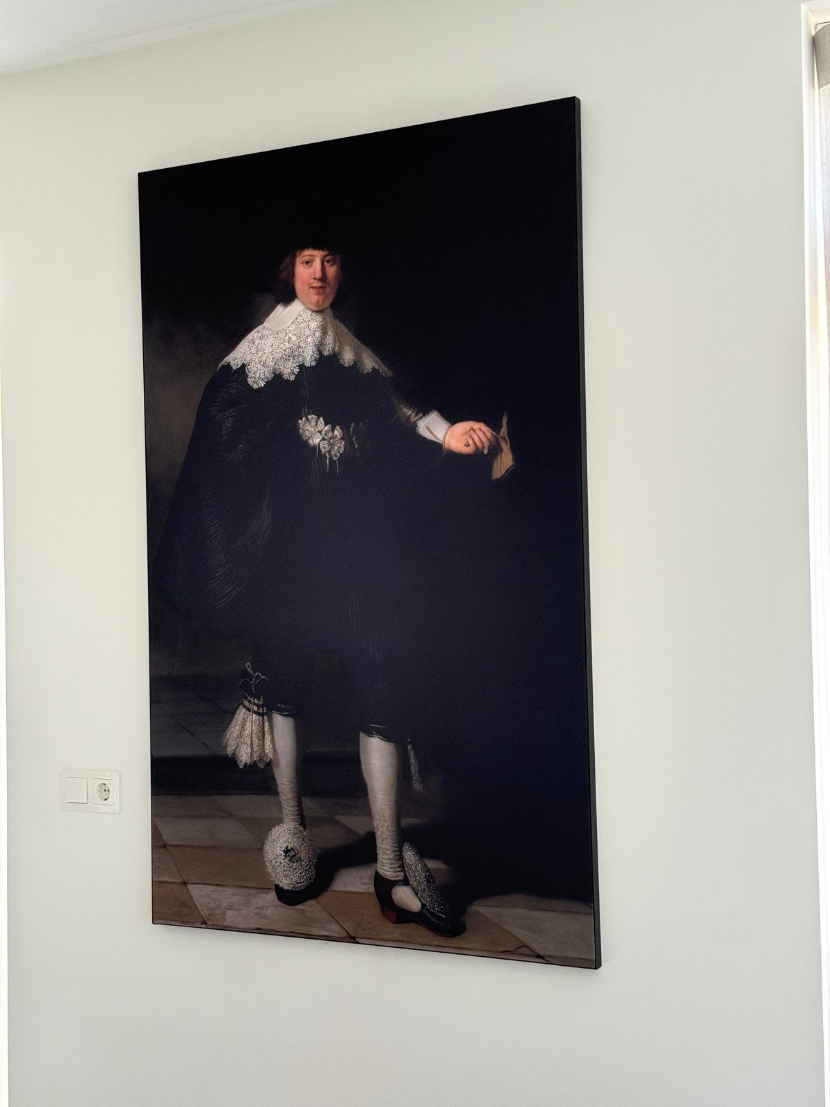 Groot schilderij oude meesters stijl 100x160 cm – blikvanger, Huis en Inrichting, Ophalen, Zo goed als nieuw, Schilderij, 100 tot 125 cm