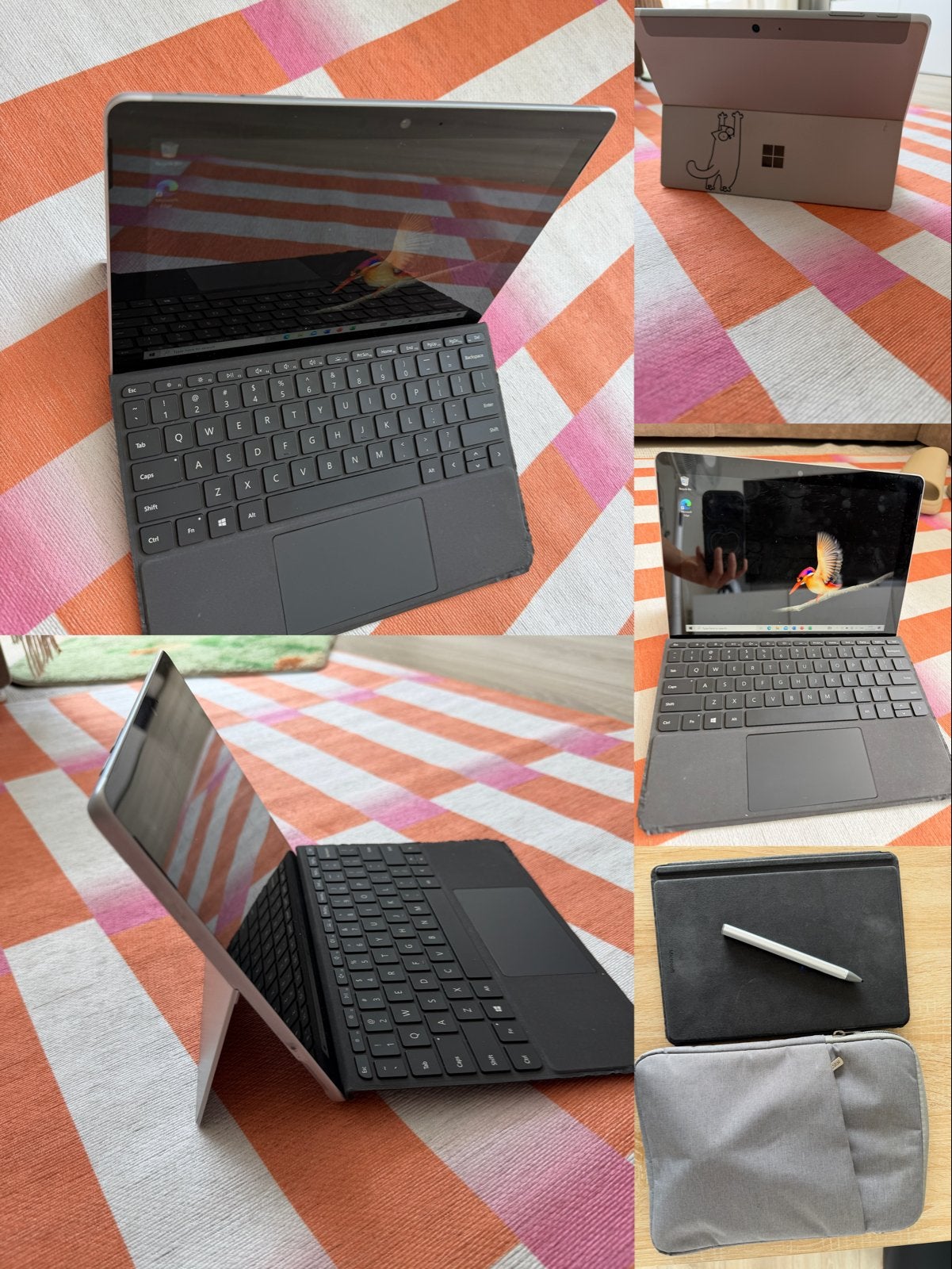 Microsoft Surface Go 2 met toetsenbord en stylus, Qwerty, Minder dan 2 Ghz, 10 inch of minder, Met touchscreen