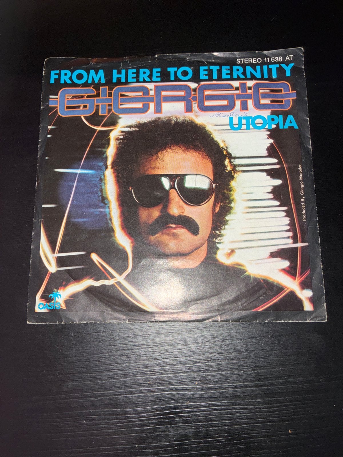 Giorgio Moroder - From Here to Eternity 7 inch vinyl single, Gebruikt, Originele persing, 7 inch, Ophalen of Verzenden