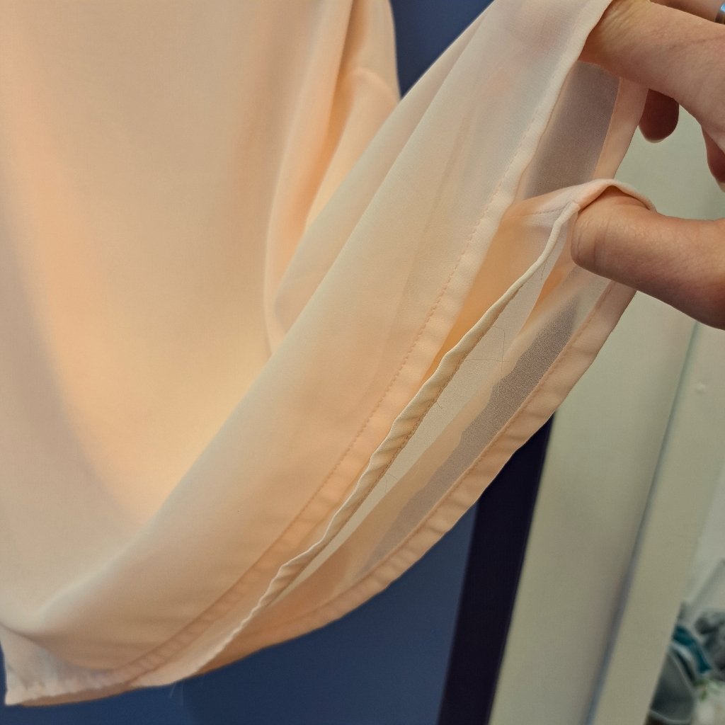 Eksept top oranje-roze achtig+ kraaltjes S 38325, ., Ophalen of Verzenden, Zo goed als nieuw, Eksept