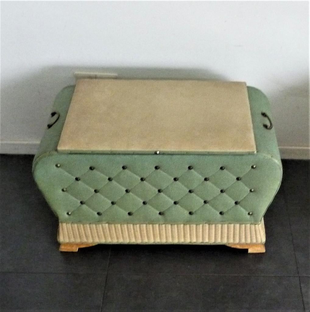 fraaie naaikoffer art deco  30 er jaren vintage, Antiek en Kunst, Ophalen of Verzenden