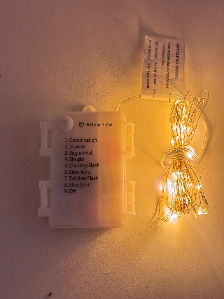 LED Kerstverlichting op 3x AAA batterij met 9 standen + 6h, Ophalen of Verzenden, Nieuw