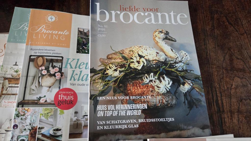 14 Brocante tijdschriften ook laatste 2 liefde voor Brocante, Ophalen of Verzenden