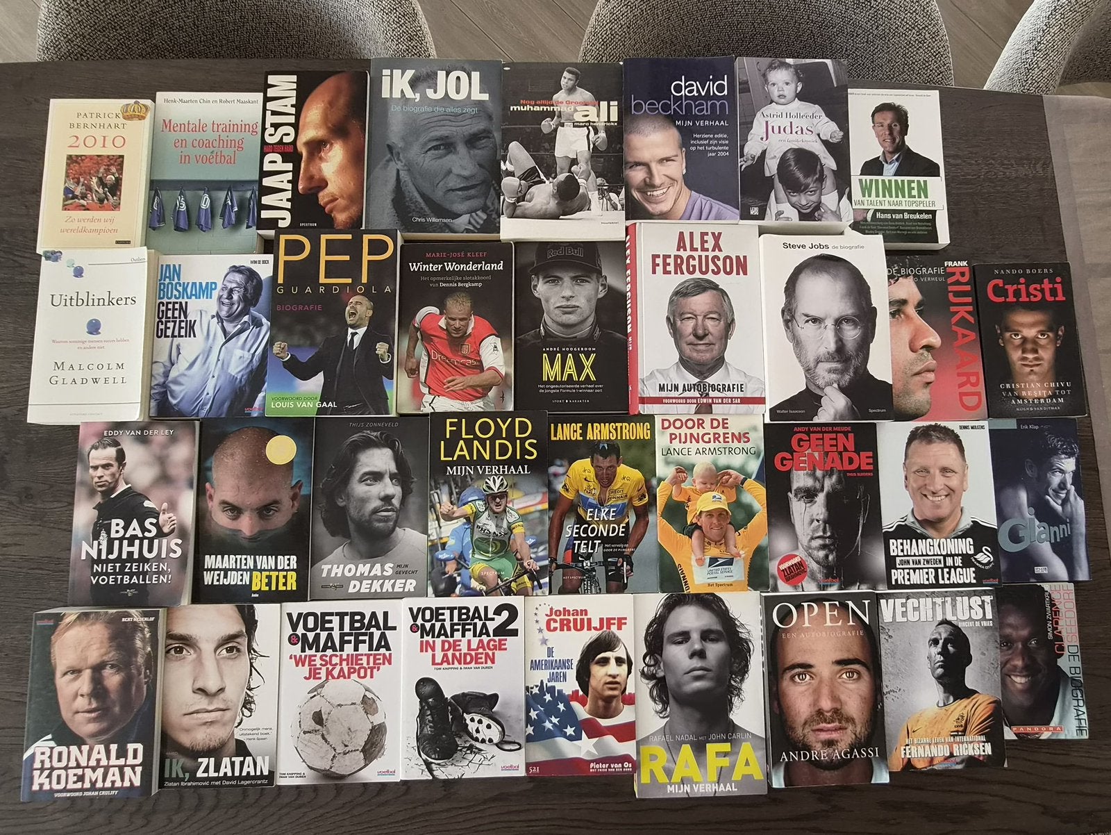Grote collectie sport- & biografieboeken, Boeken, Ophalen, Zo goed als nieuw, Sport