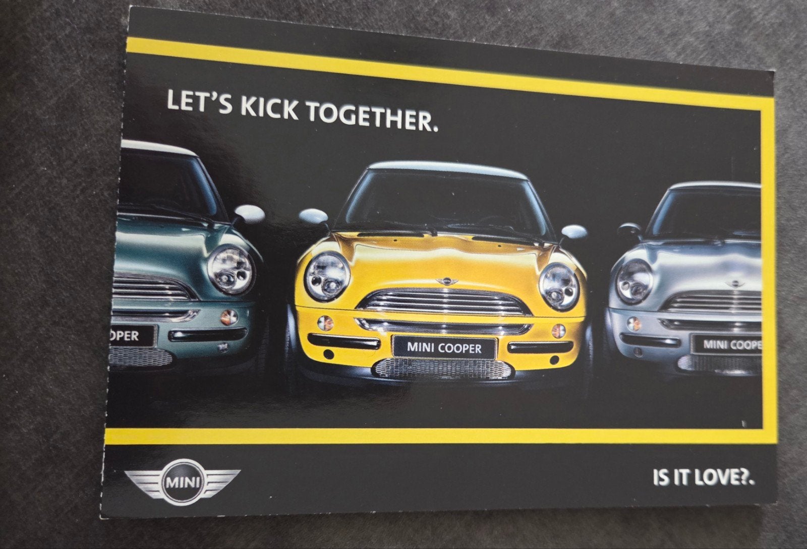 Mini Cooper - 'Let's Kick Together', Verzenden, 1980 tot heden, Ongelopen, Voertuig
