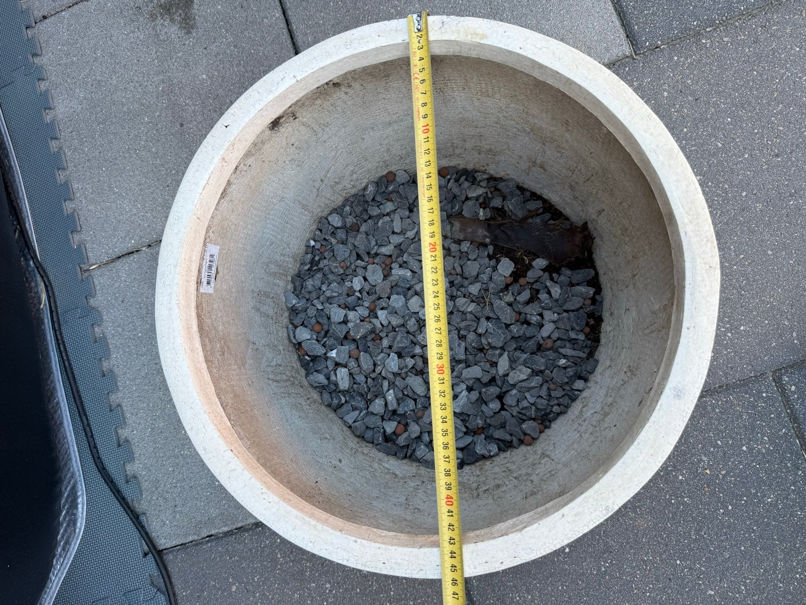 Zo goed als nieuwe grote bloempot - Roxy Egg Pot Desert, Tuin en Terras, Ophalen, Overige materialen, 40 cm of meer, Rond