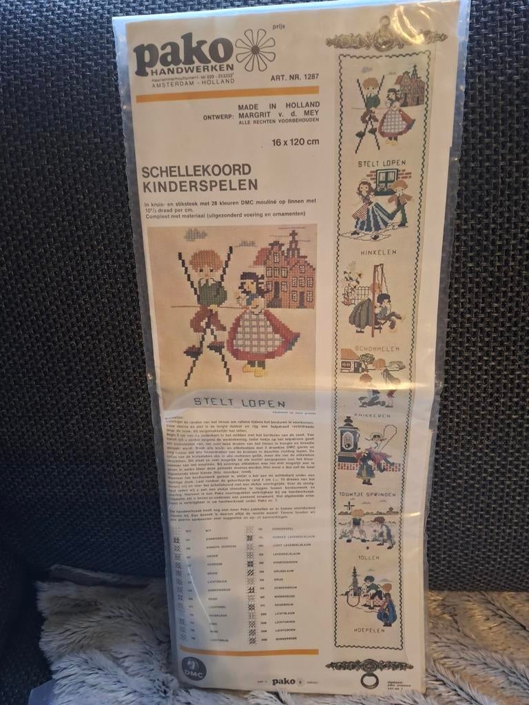 Schellekoord kinderspelen, Ophalen of Verzenden, Nieuw, Borduurpakket