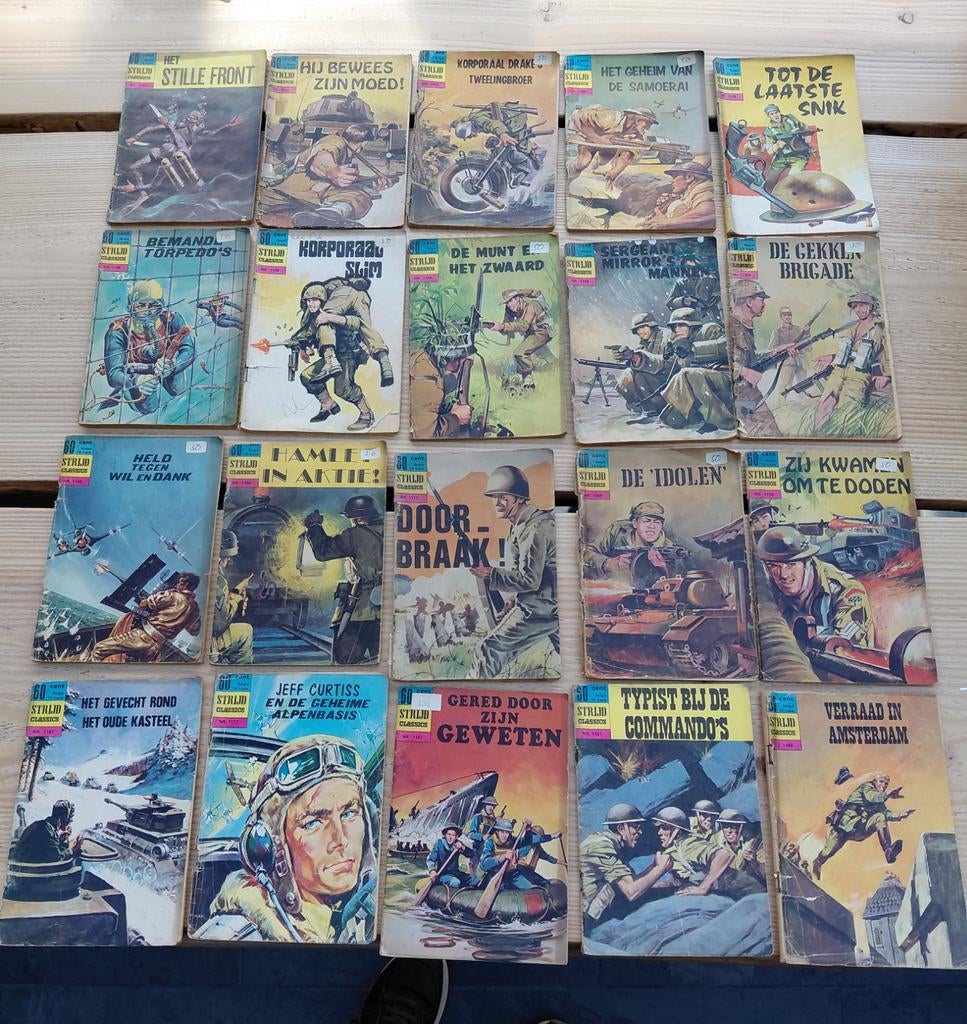 Strips Strijd Classics: Oorlog en Avontuur (20 stuks), Ophalen of Verzenden, 1945 tot heden, Gelezen, Algemeen