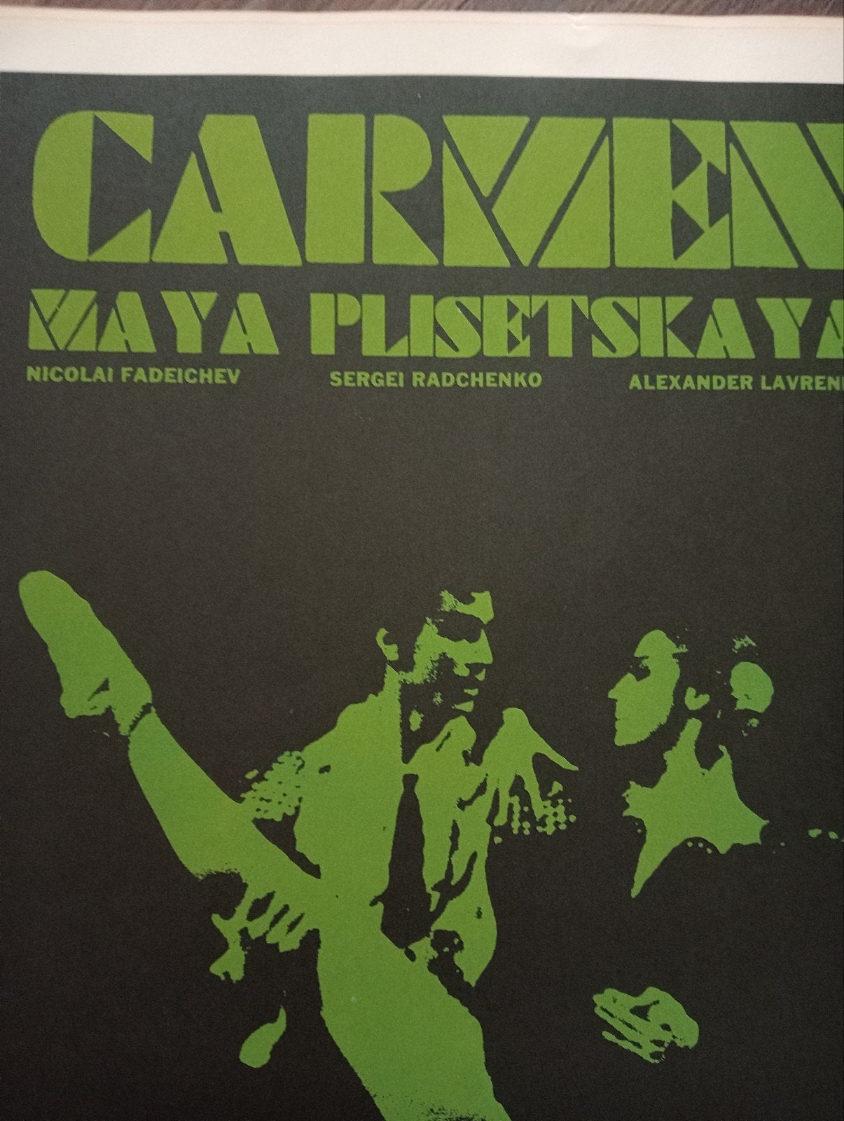 Cubaanse Affiche jaren 60 Ballet Maya Plisetskaya Carmen, Ophalen of Verzenden, Gebruikt, A1 t/m A3, Film en Tv