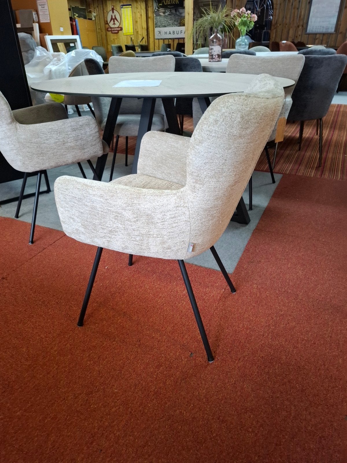 4 Nieuwe Armleuning stoelen, Champagne, Sage van Xooon, Ophalen, Wit, Nieuw, Vier
