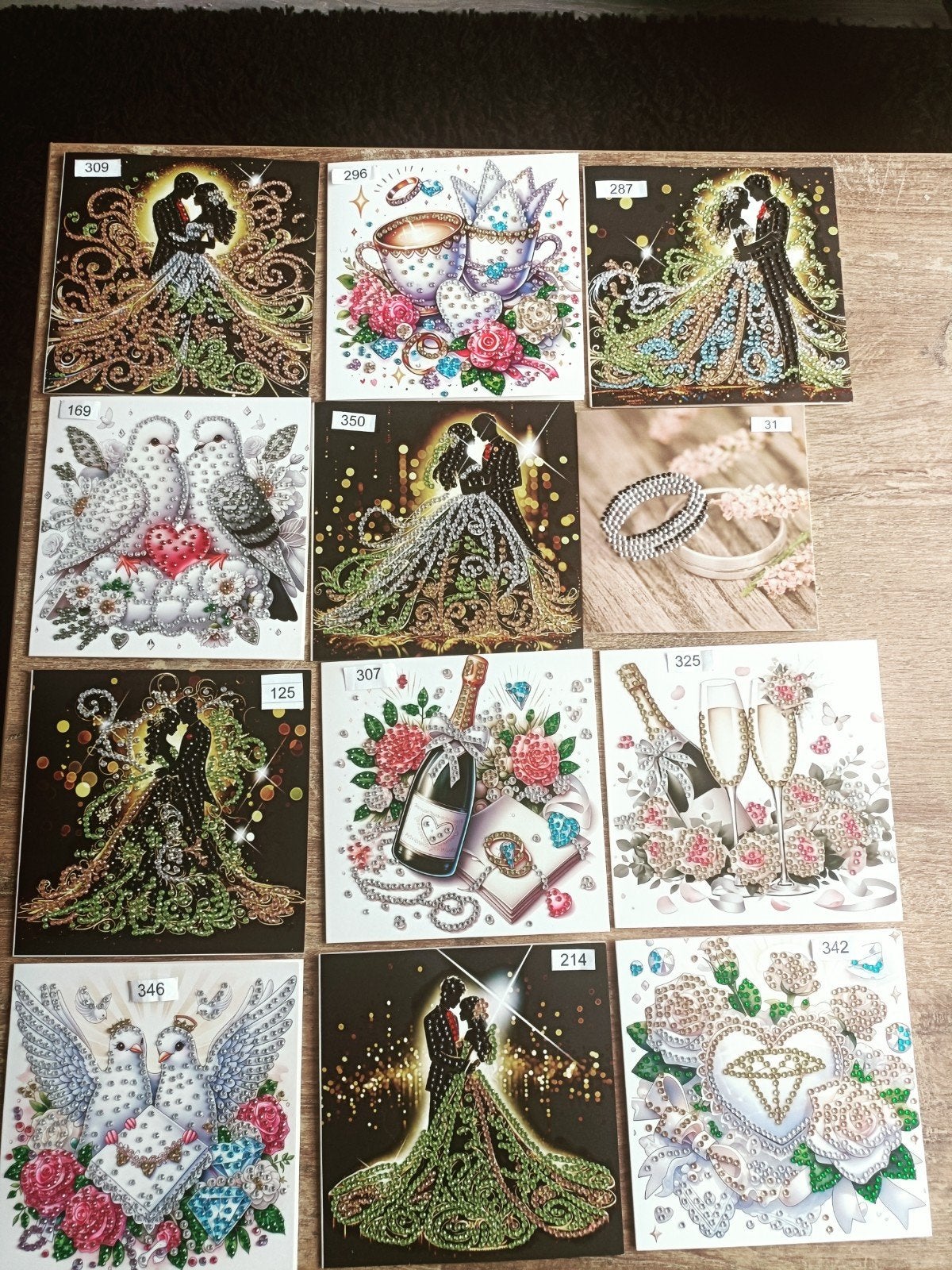 daimond painting kaarten huwelijk, Ophalen of Verzenden, Nieuw, Overige thema's