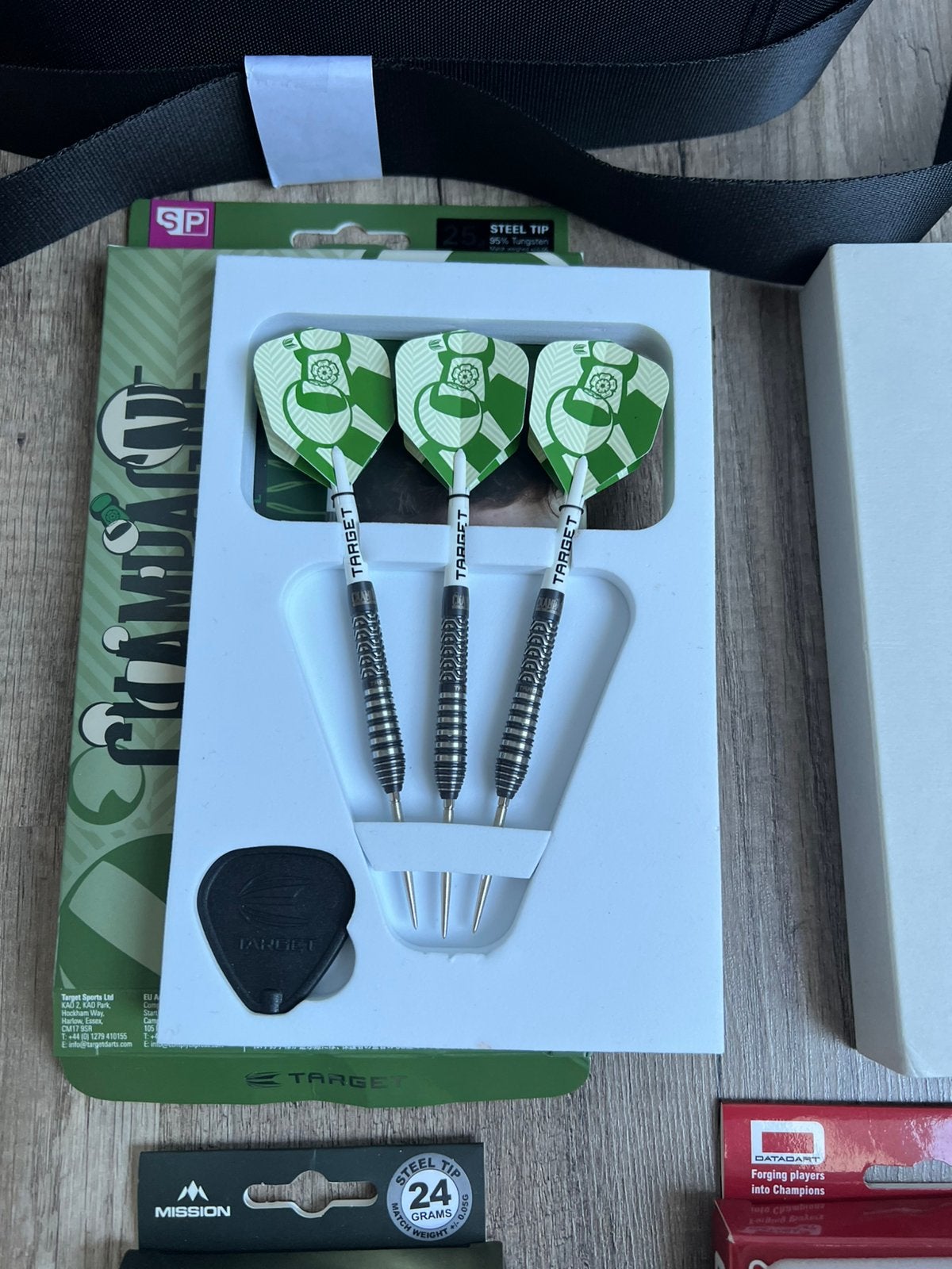 Target darts Manby 25 gram zgan, Ophalen of Verzenden, Zo goed als nieuw, Pijlen