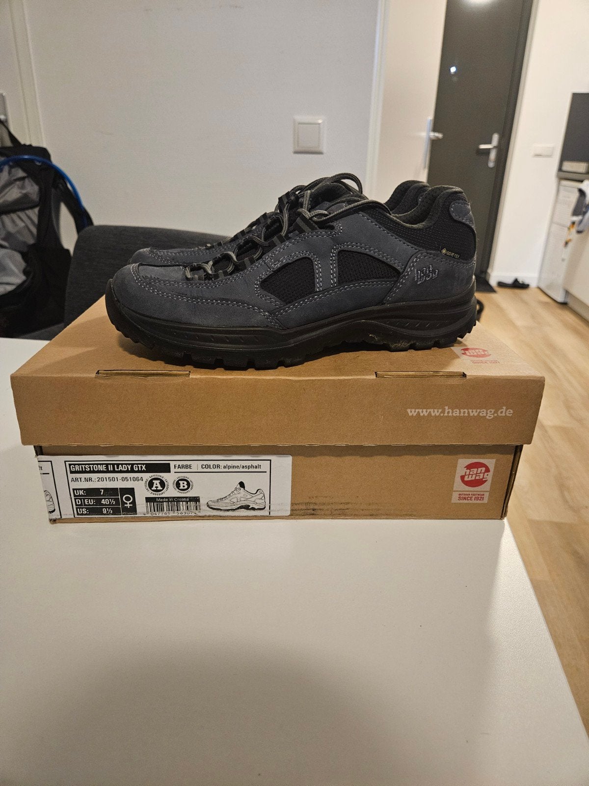 Hanwag Gritstone II Lady GTX wandelschoenen, maat 40.5, Ophalen of Verzenden, Zo goed als nieuw, Schoenen