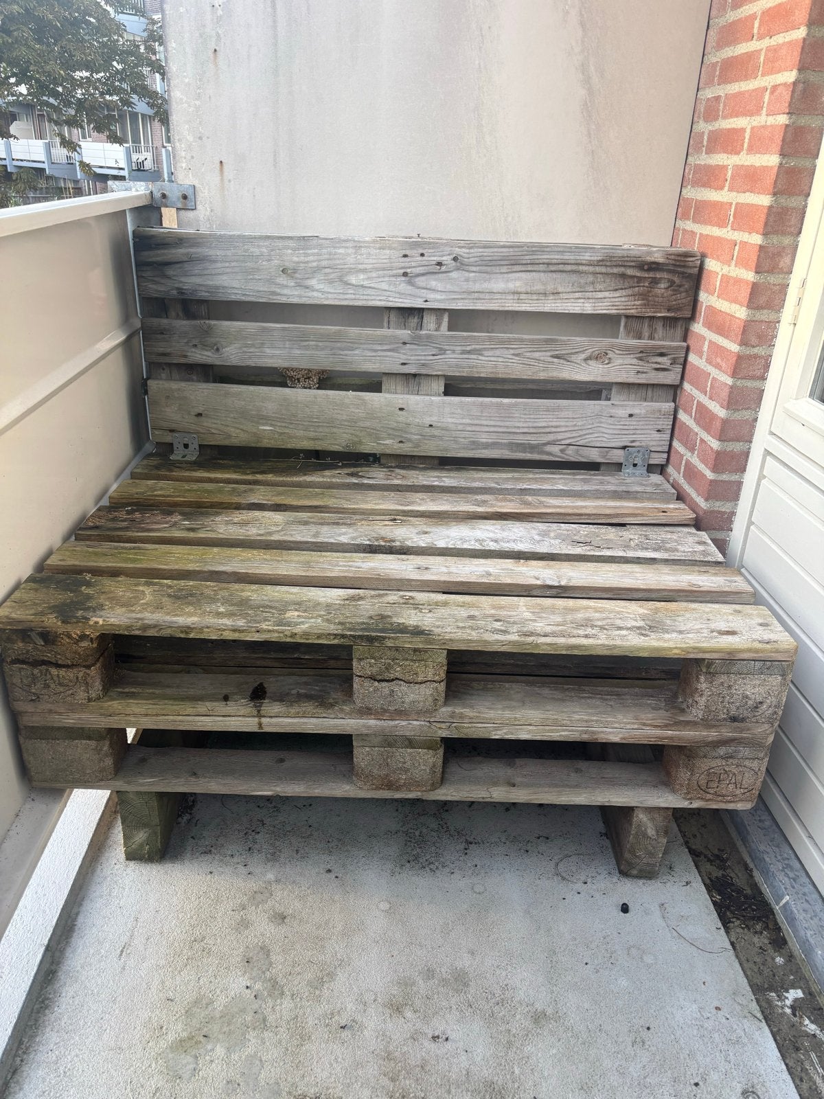 Palletbank gratis afhalen, Ophalen, Gebruikt, Hout