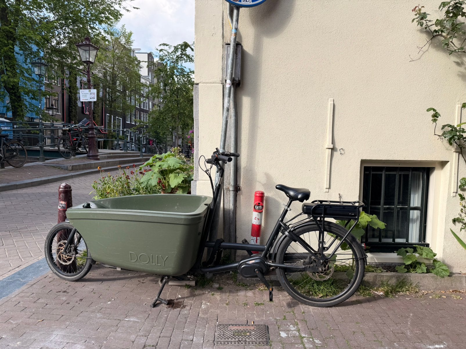 Dolly Bakfiets, Fietsen en Brommers, Fietsen | Bakfietsen, Gebruikt, Huif, 2 kinderen, Schijfrem