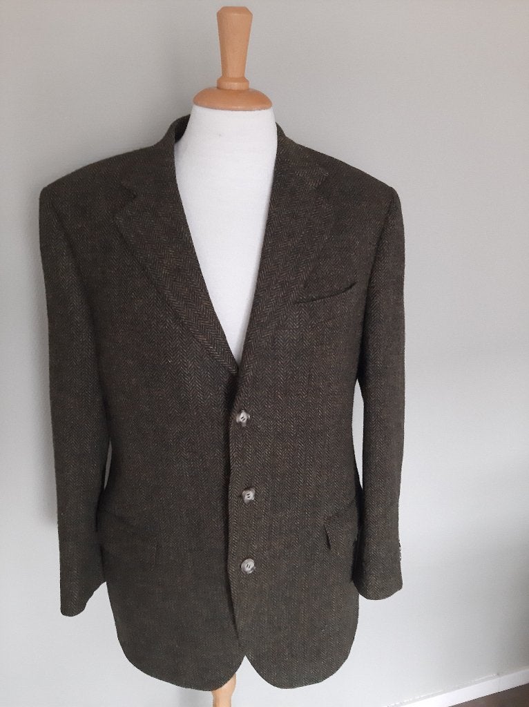 Vlot colbert maat 52 van Harris Tweed ., Kleding | Heren, Kostuums en Colberts, Maat 52/54 (L), Harris Tweed, Bruin, Ophalen of Verzenden