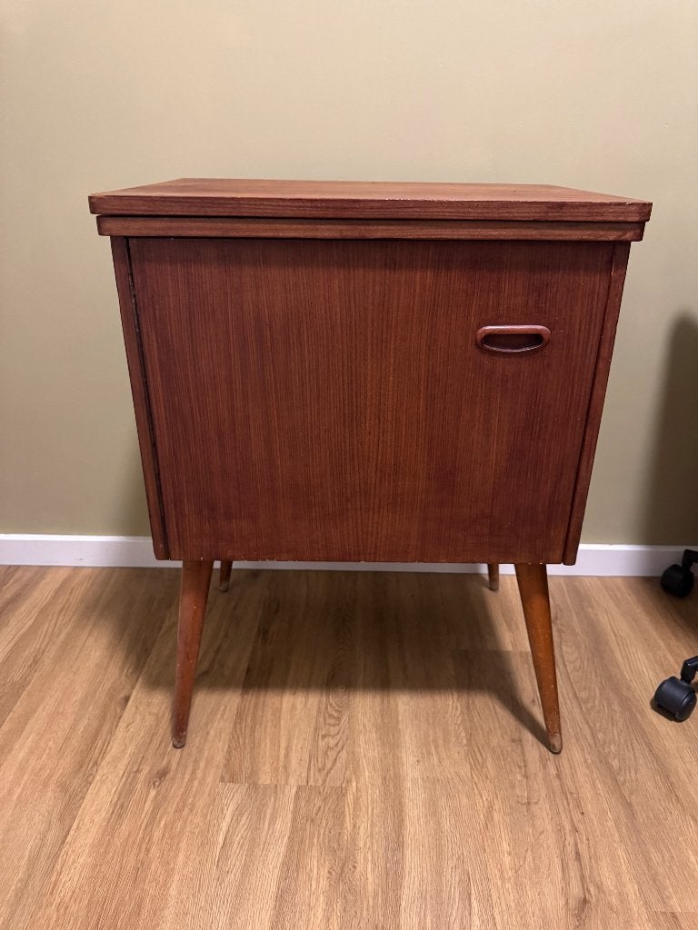 Vintage naaimachine kastje mid century jaren 60/70, Ophalen, Gebruikt
