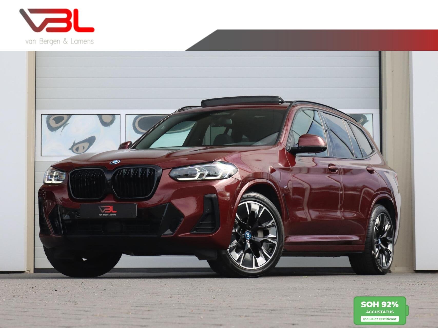 BMW iX3 High Executive 80kWh M-sport | SOH 92,5% | Panoramad, Automaat, Dealer onderhouden, Achterwielaandrijving, Gebruikt