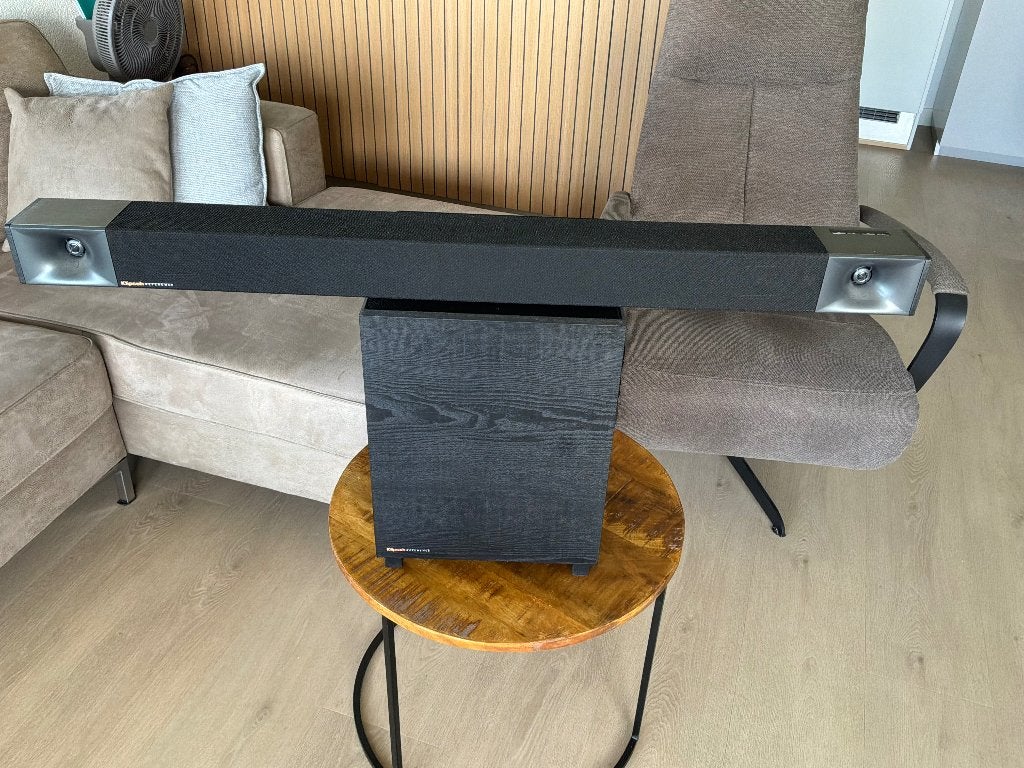 Soundbar met subwoofer zwart, Ophalen of Verzenden, Bluetooth, Gebruikt