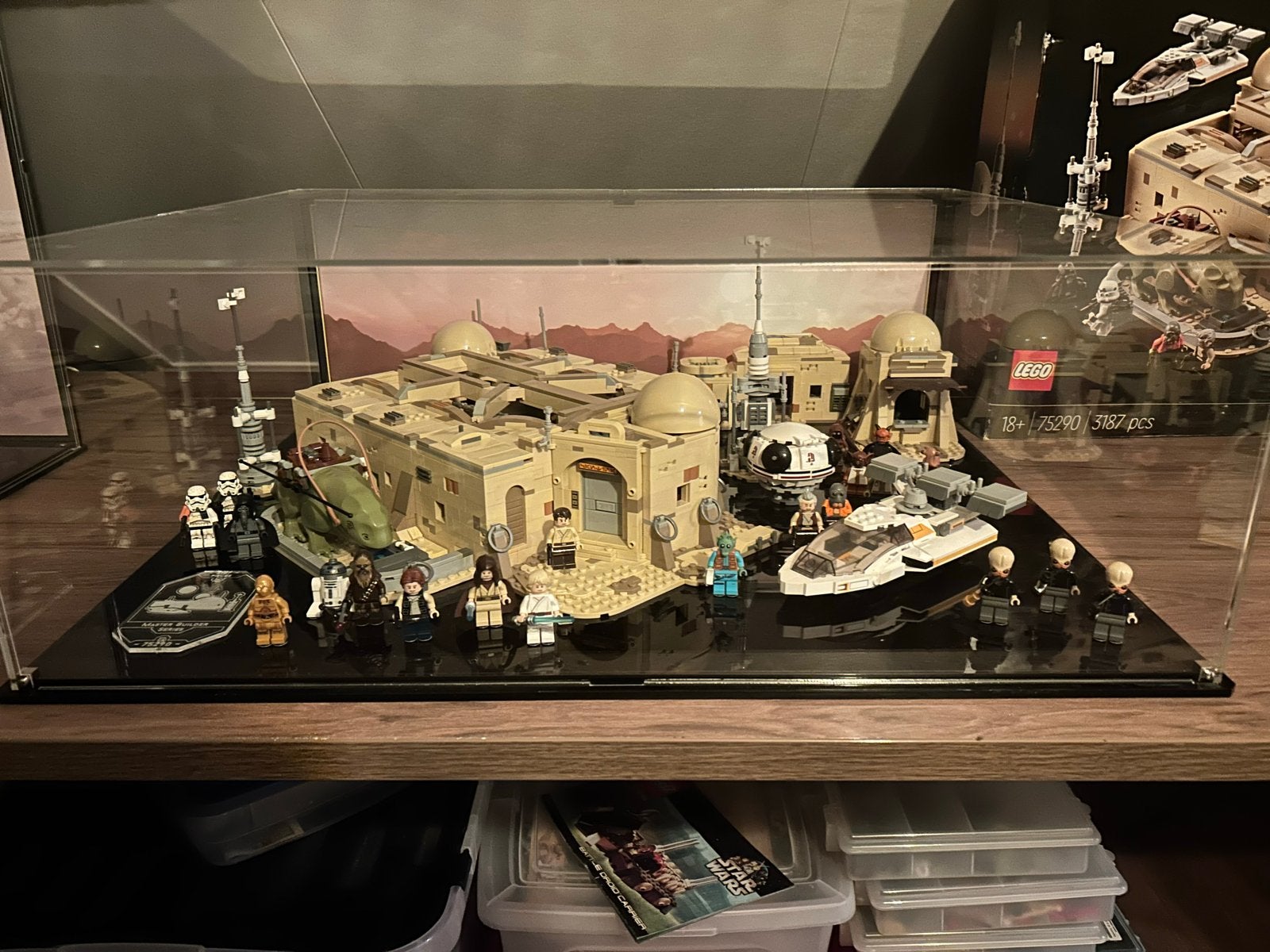 LEGO Star Wars Mos Eisley Cantina 75290 + Wicked Brick Case, Ophalen, Zo goed als nieuw