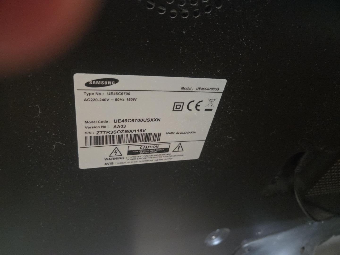 Samsung UE46C6700 46 inch Full HD LED TV, Ophalen, Samsung, 100 cm of meer, Full HD (1080p)