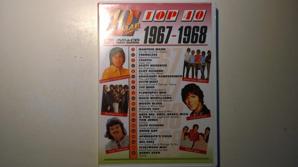 40 Jaar Top 40 1967-1968 (CD + DVD), Alle leeftijden, Ophalen of Verzenden, Zo goed als nieuw, Muziekvideo's