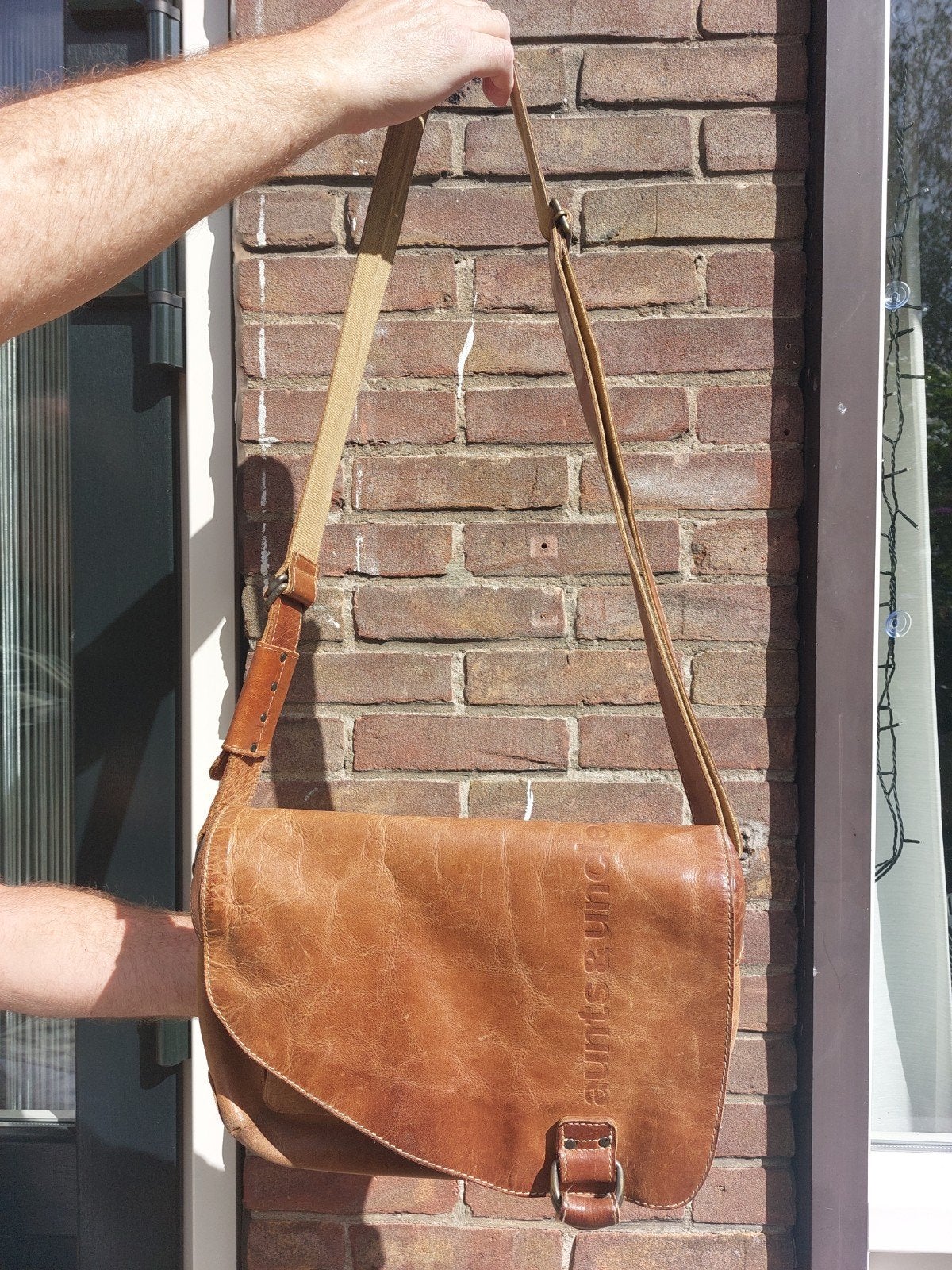 Aunts & Unckes vintage medium Hunter Judd tas, Verzenden