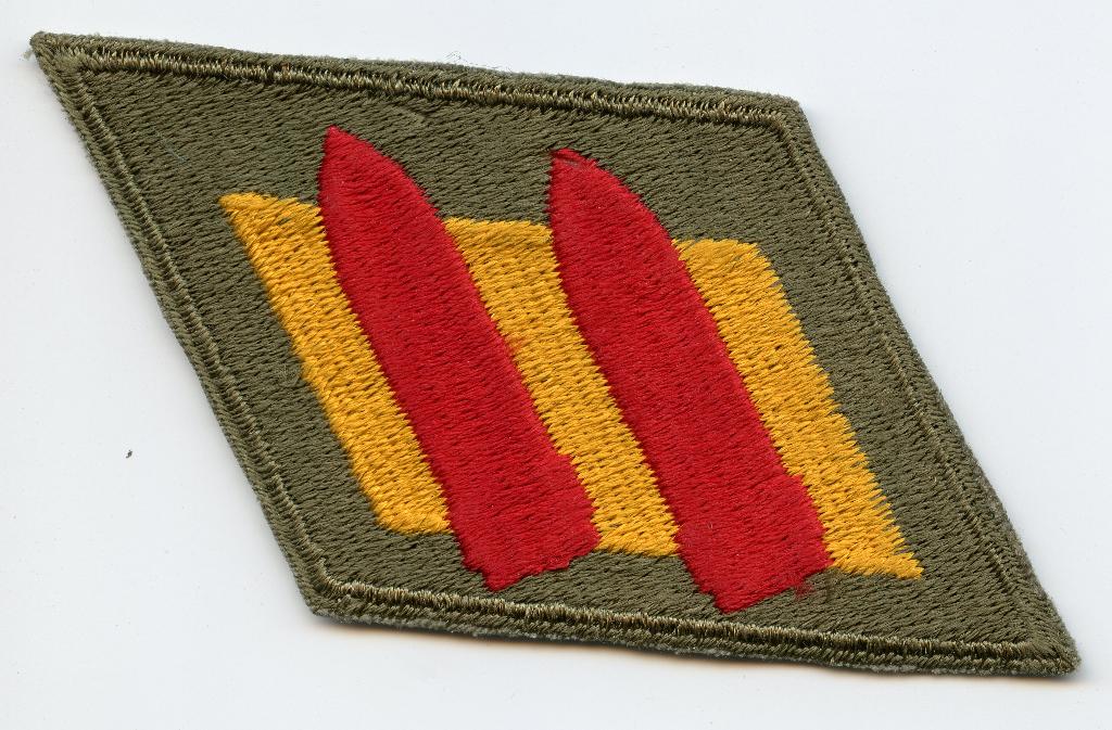 WO2 US 2nd Coast Artillery Patch (Greenback), Verzamelen, Militaria | Tweede Wereldoorlog, Ophalen of Verzenden, Landmacht, Amerika