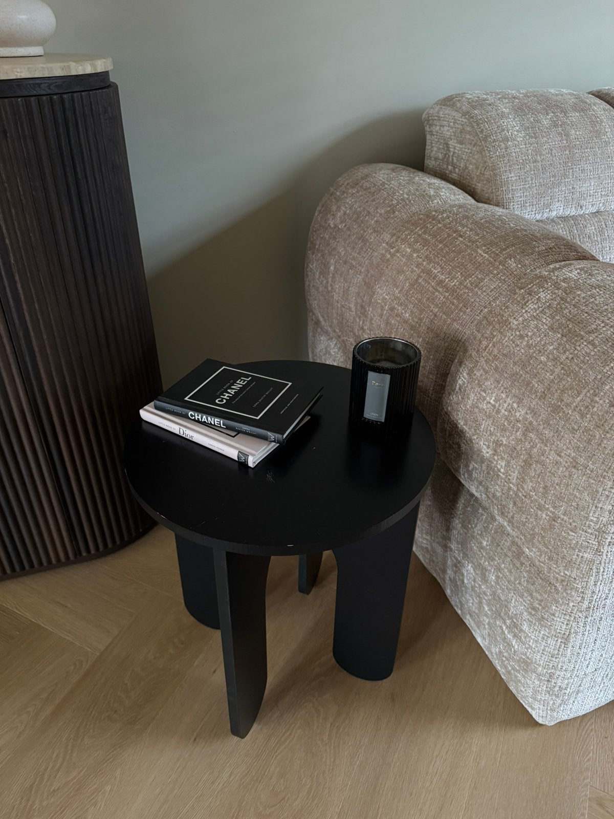 Bijzet tafel, Huis en Inrichting, Tafels | Bijzettafels, Ophalen, Rond, Minder dan 55 cm, 45 tot 60 cm