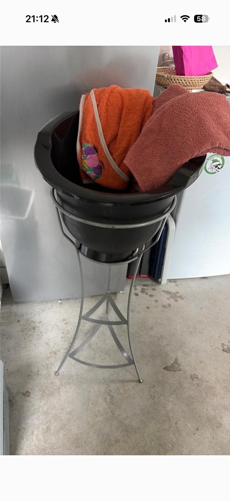 Tummy tub met 3 handdoeken, Kinderen en Baby's, Ophalen, Zo goed als nieuw