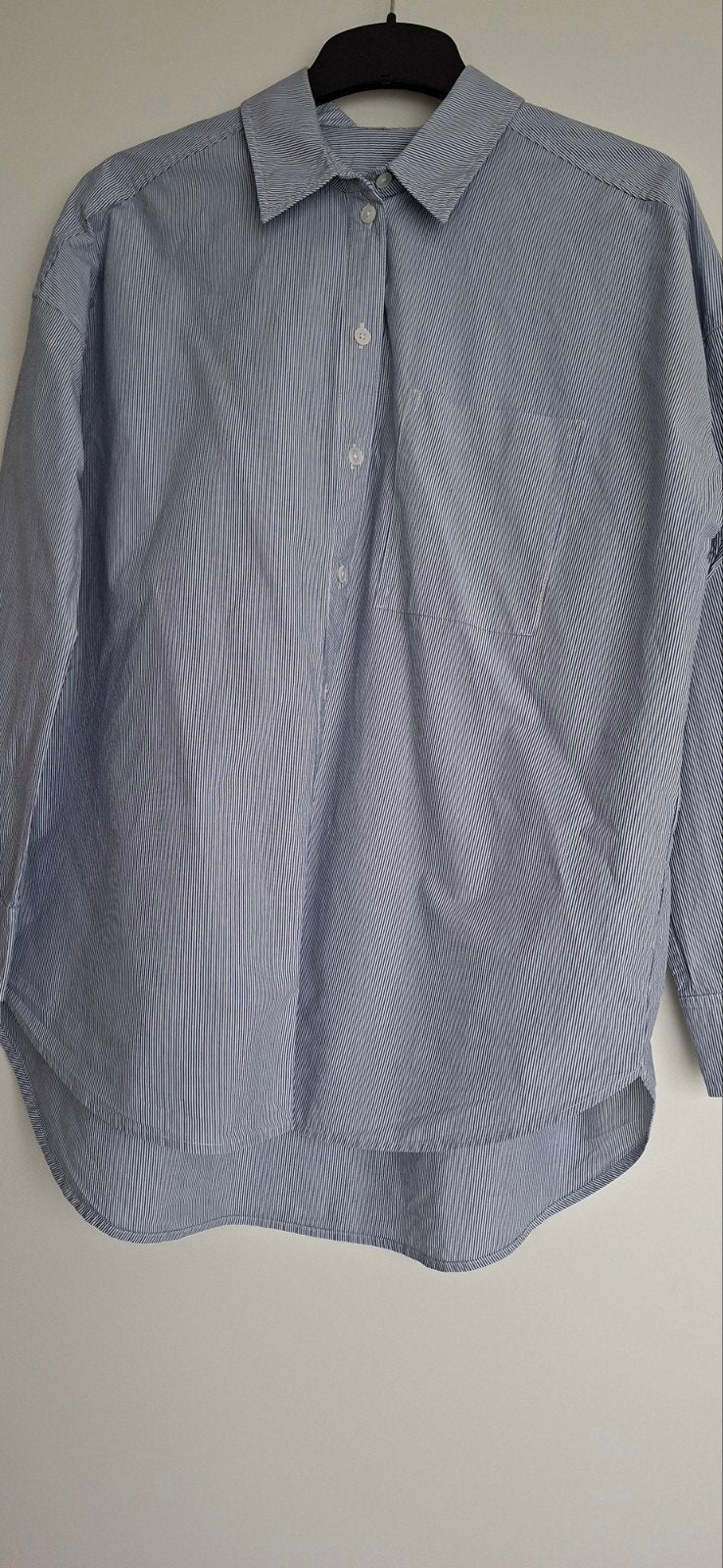 blouse met fijne streep van merk Drykorn maat 38, Verzenden, Zo goed als nieuw, Blauw