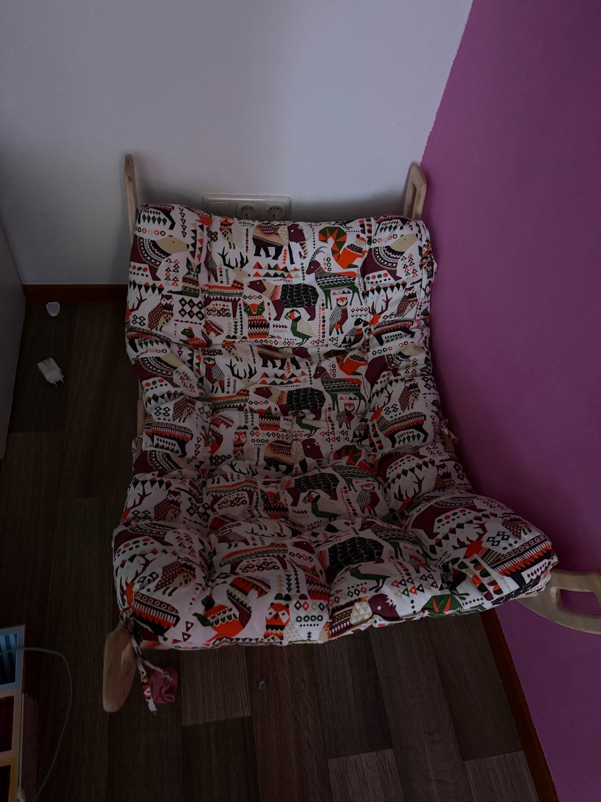 Houten klimrek/schommel met kussen, Kinderen en Baby's, Ophalen of Verzenden, Zo goed als nieuw, Klimwand